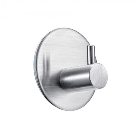 Meidong Stainless Steel Vacuum Suction Cup Hooks Shower Holder - Removable Bathroom Shower Hook Suction Towel Rack and Kitchen Organizer for Towel Hook, Bathrobe and Loofah